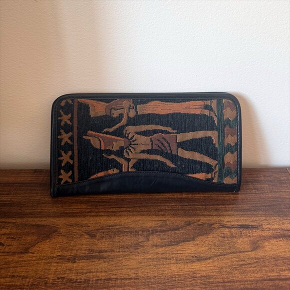 Egyptian Pharaoh The French Co. Tapestry Fabric Clutch - Picture 4 of 5
